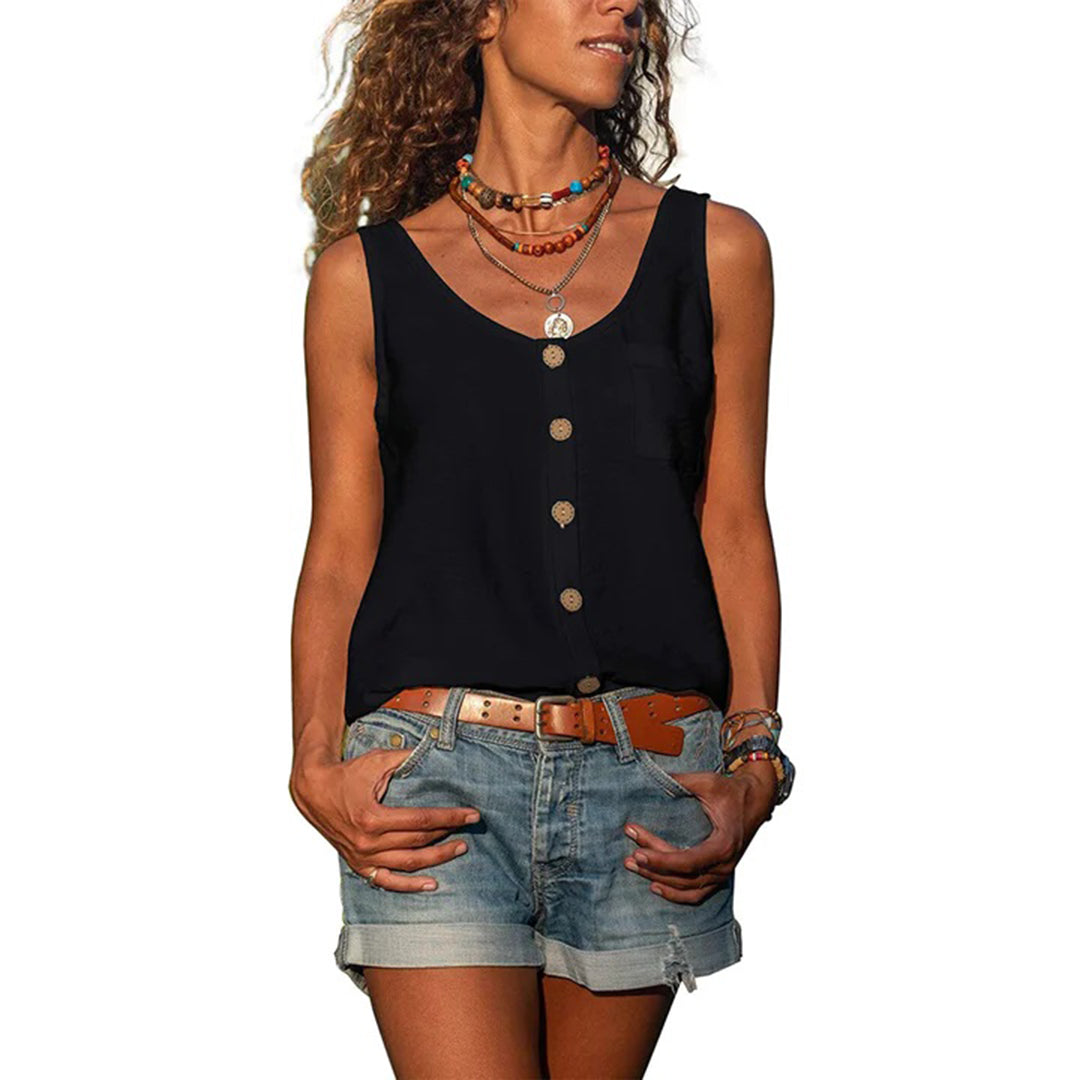 Floral Ladies Casual Summer Tank Top