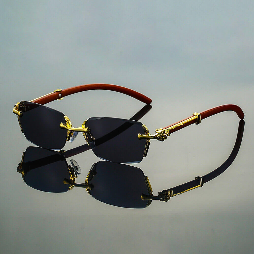 Classic Gold Retro Sunglasses - VibreMode