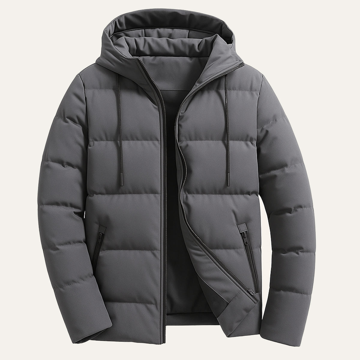 Men's Waterproof Parka Hooded Puffer Jacket
