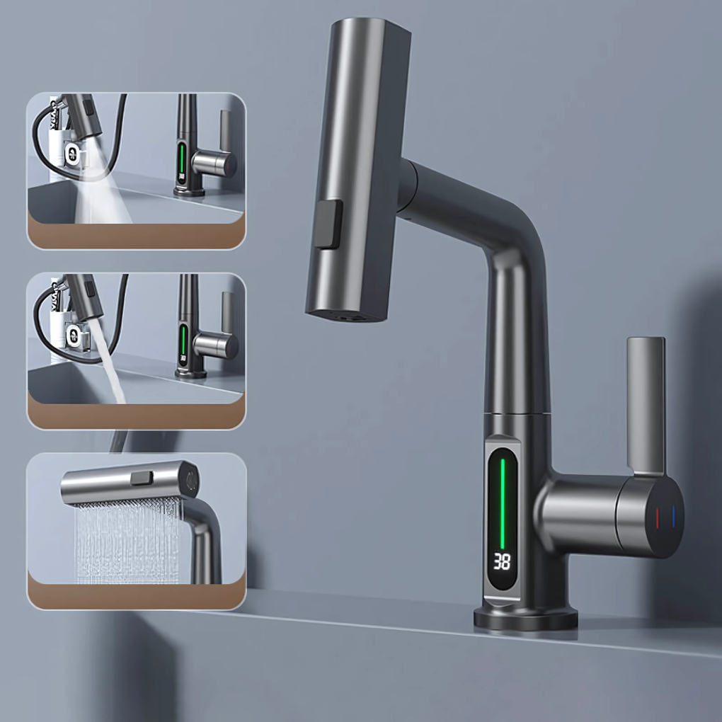 Flexible Led Kitchen Bathroom Faucet