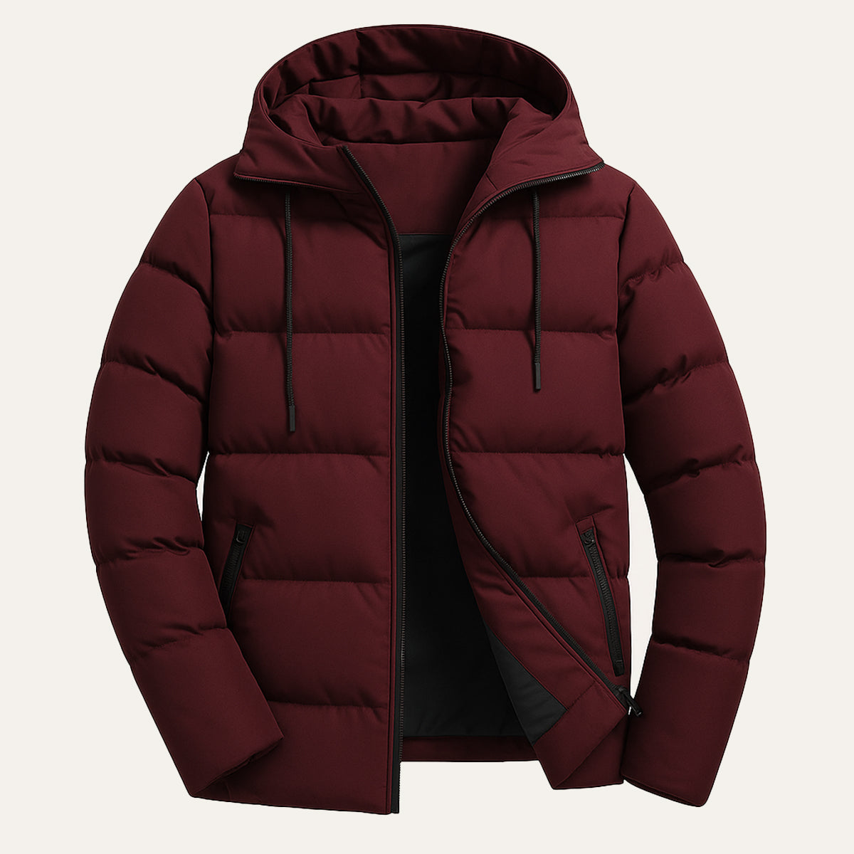 Men's Waterproof Parka Hooded Puffer Jacket