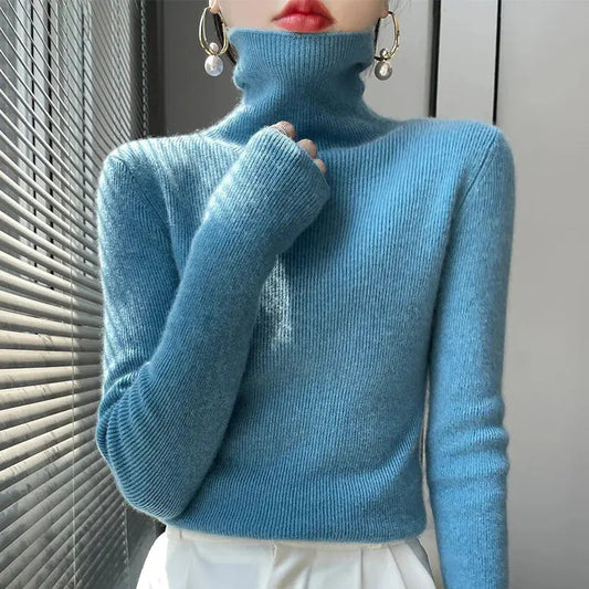 Women's Turtleneck Sweater Cozy - VibreMode