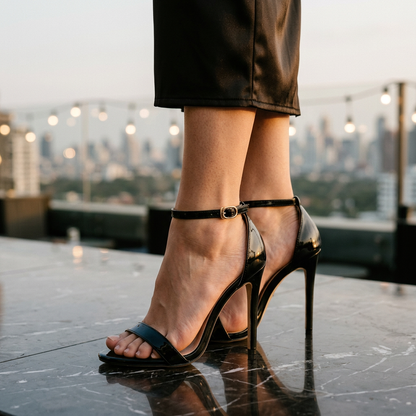 Women's High Heel Sandals Ankle Strap Closure
