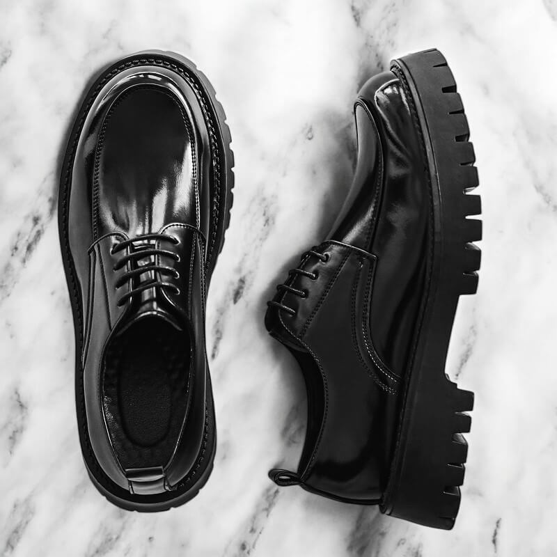 Relaxed Fit Brown Leather Shoes