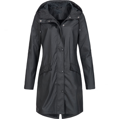 Breathable Water Resistant Ladies Rain Jacket Windproof