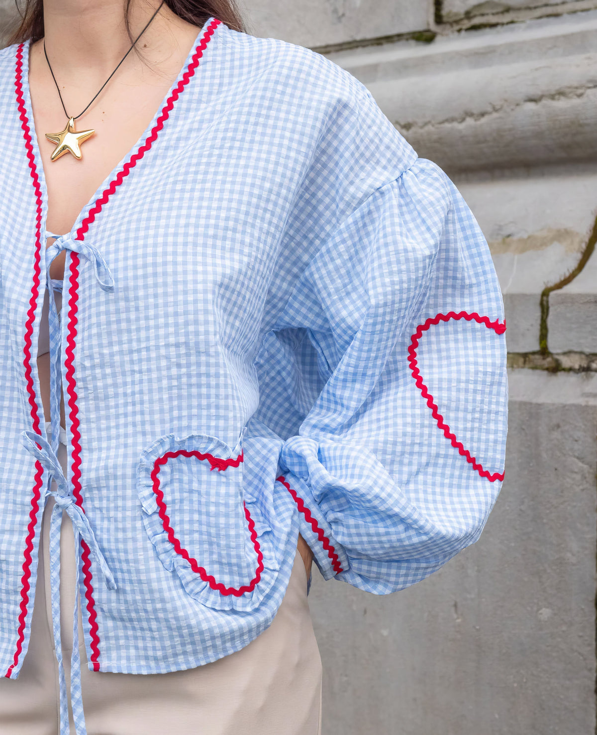 Classic Floral V-Neck Women's Blouse