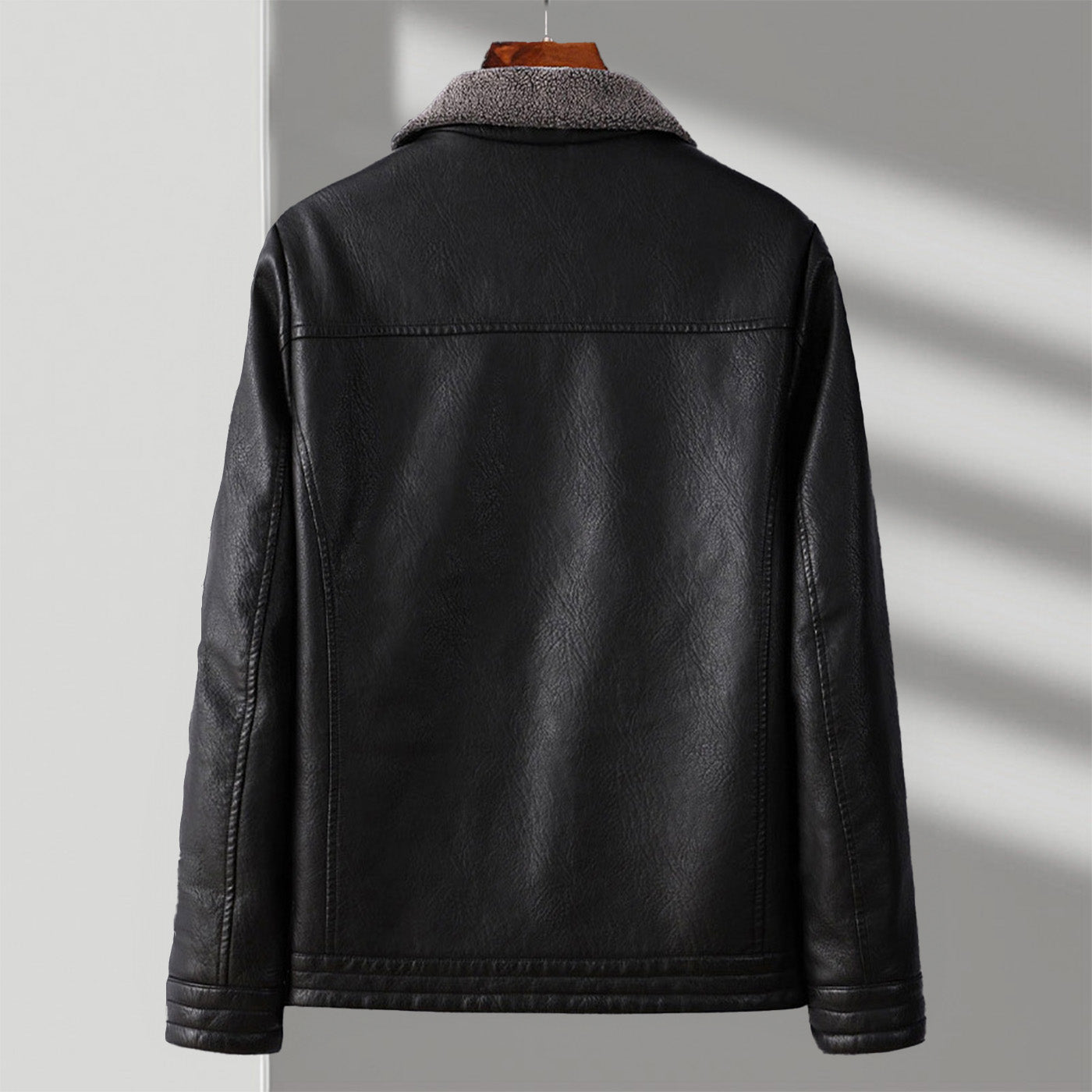 Biker Style Genuine Leather Jacket