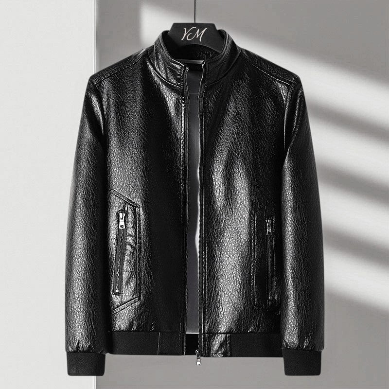Premium Black Leather Biker Jacket