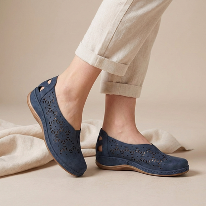 Women's Comfort Flats Breathable Cutout Design