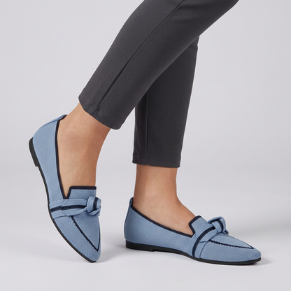 Pointed Toe Leather Loafers Horsebit Detail Brown