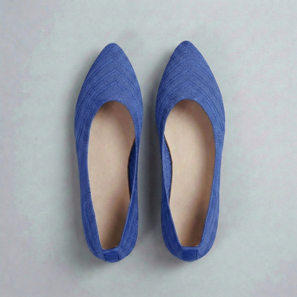 Women's Chevron Knit Slip-On Flats