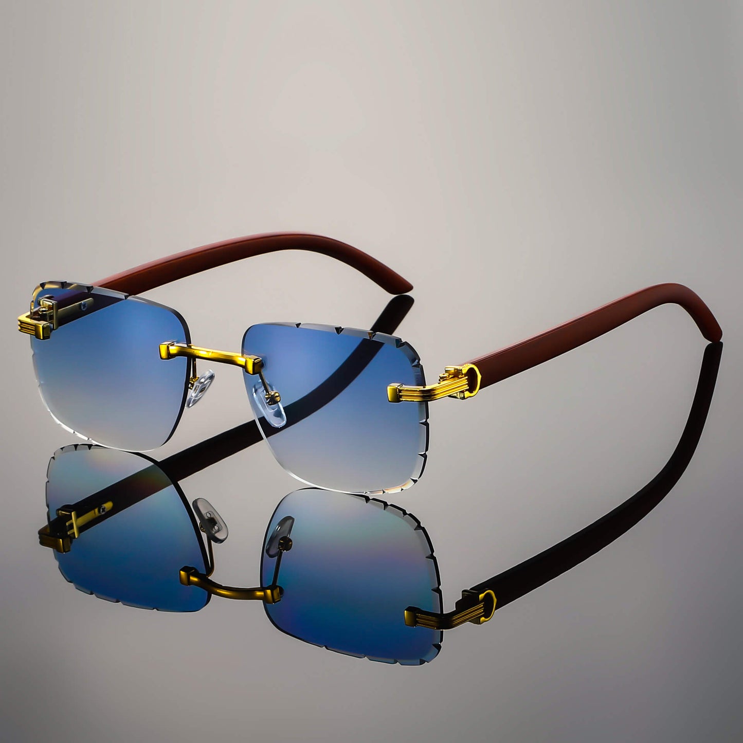 Classic Frameless Vintage Sunglasses