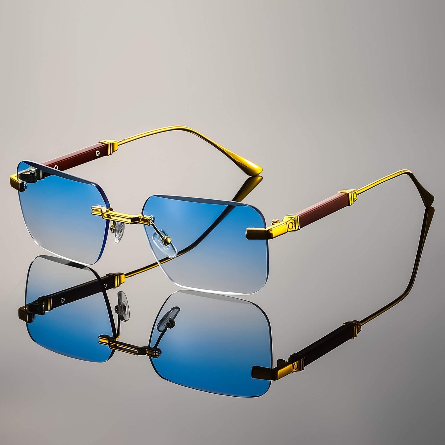 Sleek Frameless Sunglasses