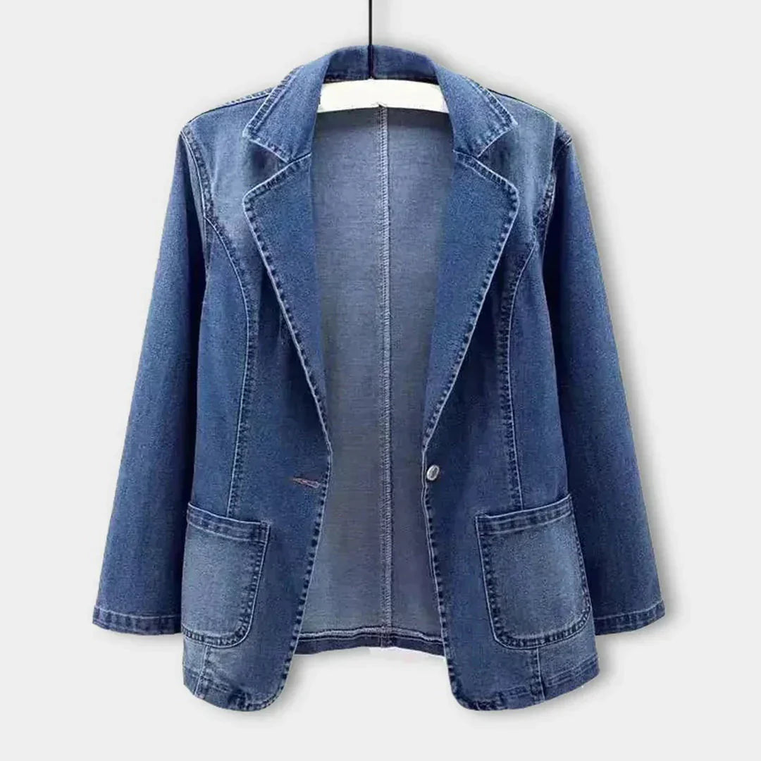 Urbanedge Classic Fit Denim Blazer