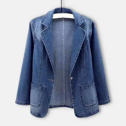 Urbanedge Classic Fit Denim Blazer