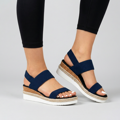 Women's Comfort Wedge Sandals Elastic Straps