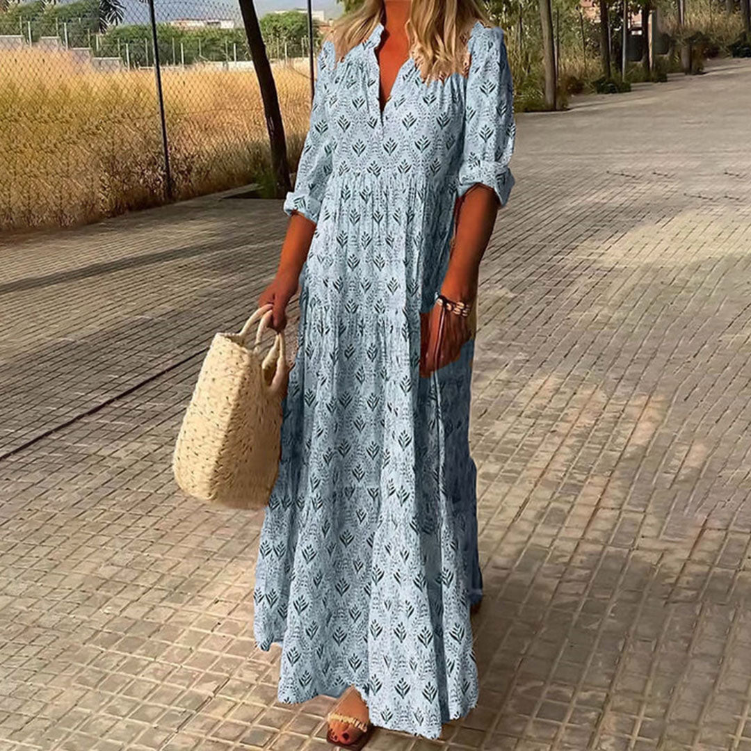 Chic Floral Maxi Summer Dress for Women