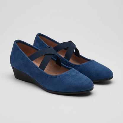 Women's Orthopedic Flats Cross Strap Support