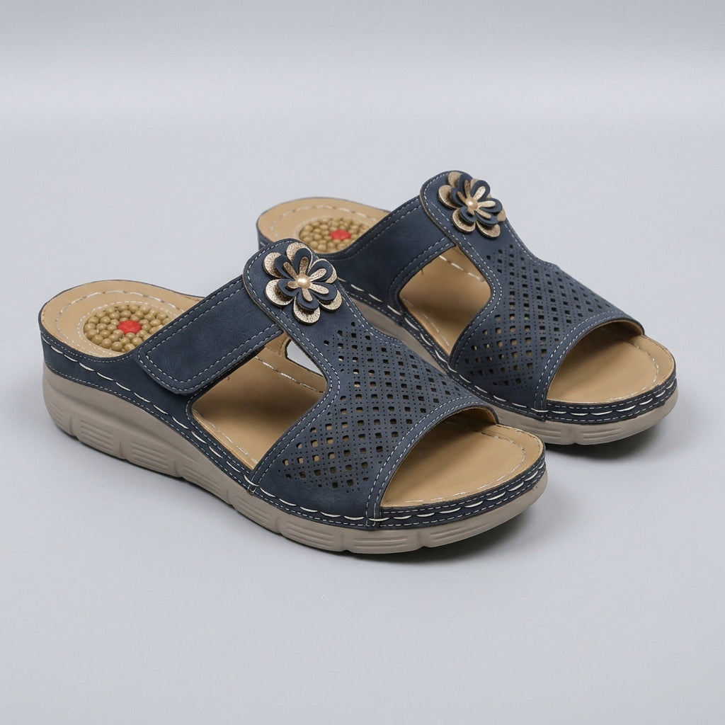 Women's Orthopedic Wedge Sandals Cushioned Support Floral