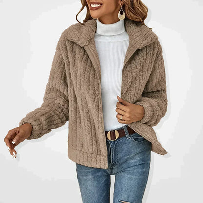 Women's Zip Front Collared Jacket