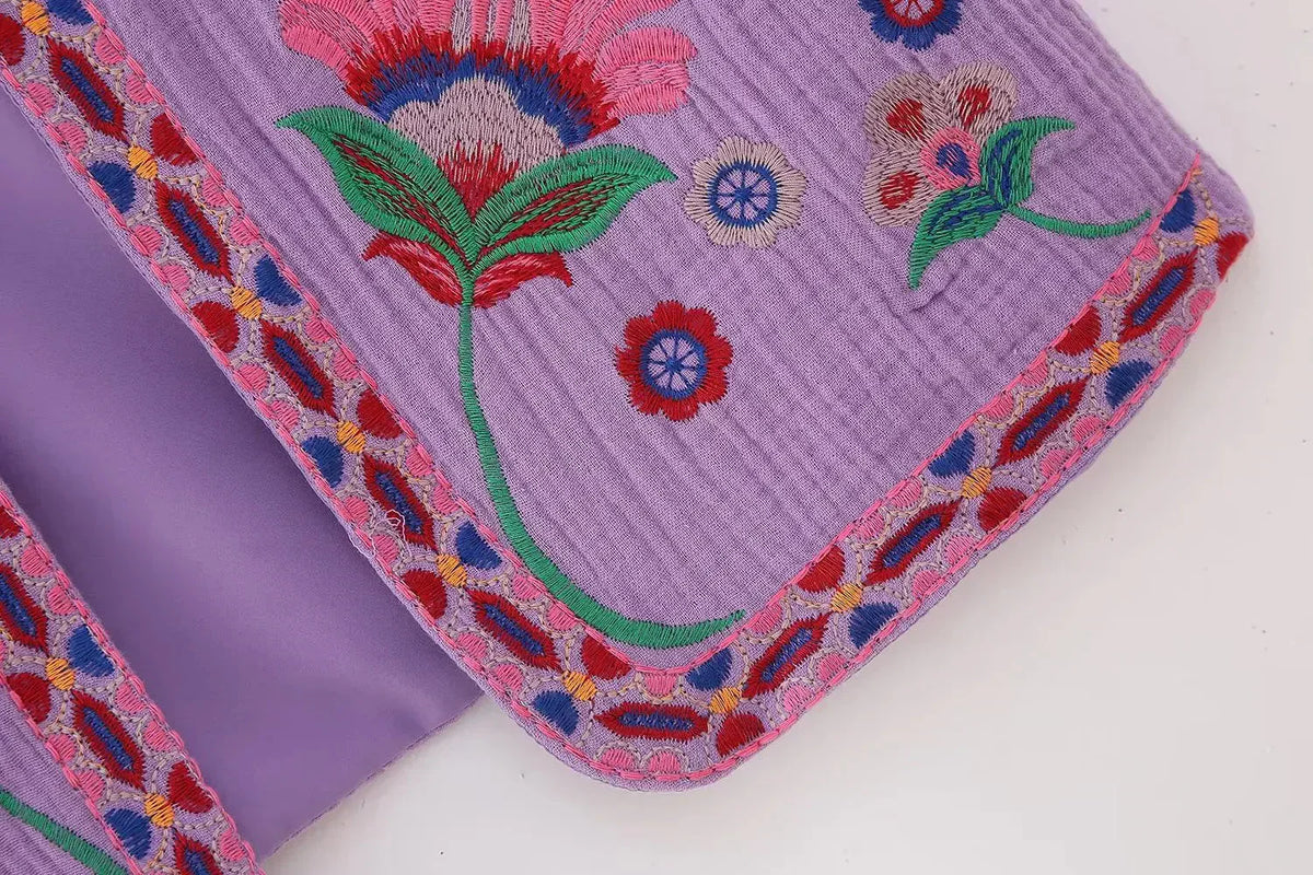 Women's Embroidered Vest Floral