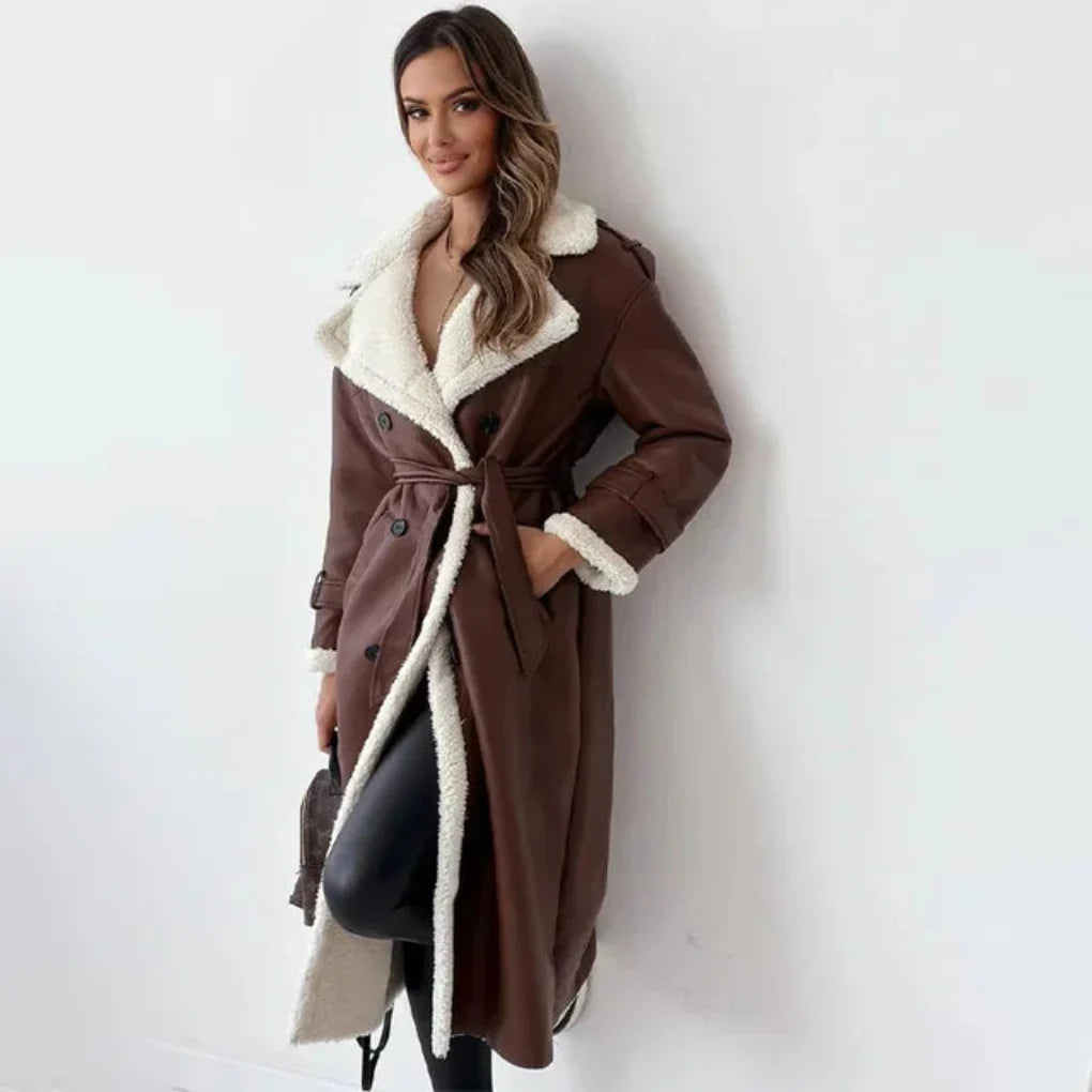 Women's Long Button Down Coat