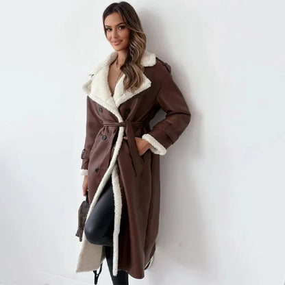 Women's Long Button Down Coat