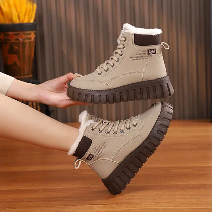 Warm Waterproof Insulated Ankle Boots for Women