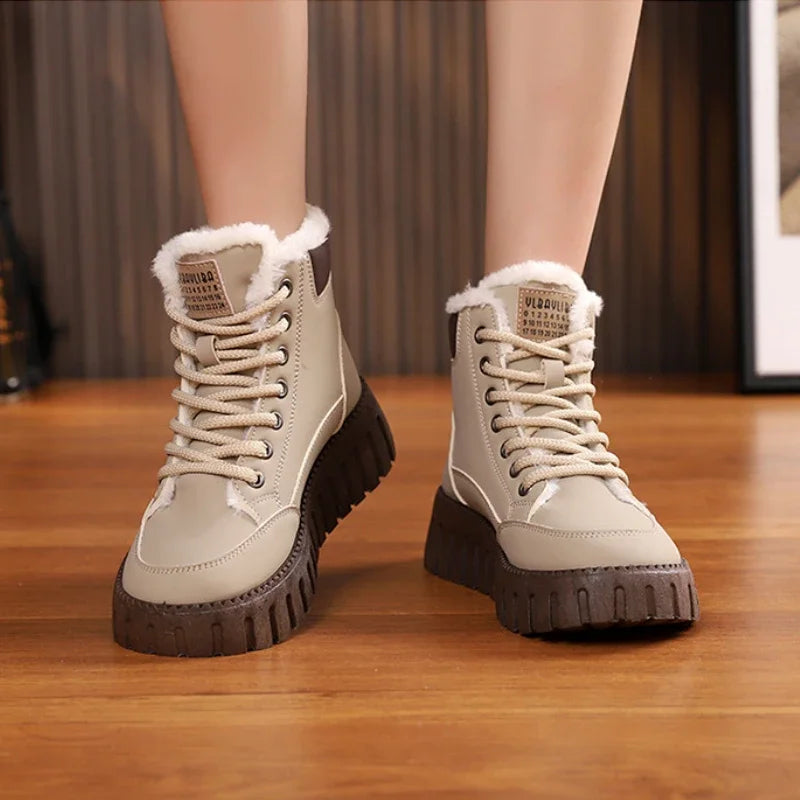 Warm Waterproof Insulated Ankle Boots for Women