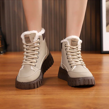 Warm Waterproof Insulated Ankle Boots for Women