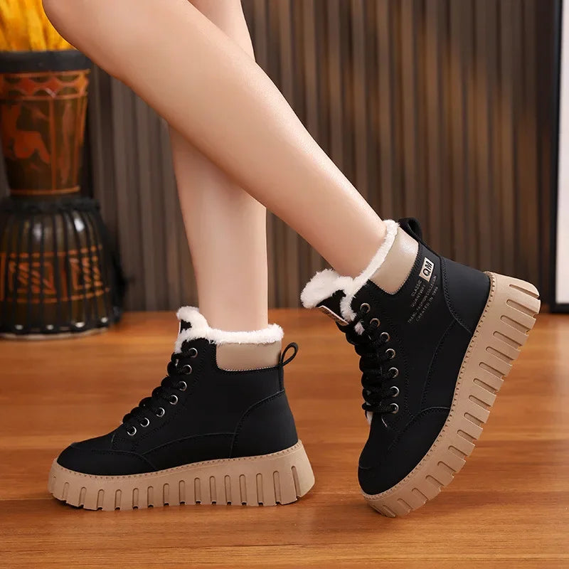 Warm Waterproof Insulated Ankle Boots for Women