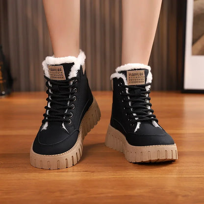 Warm Waterproof Insulated Ankle Boots for Women
