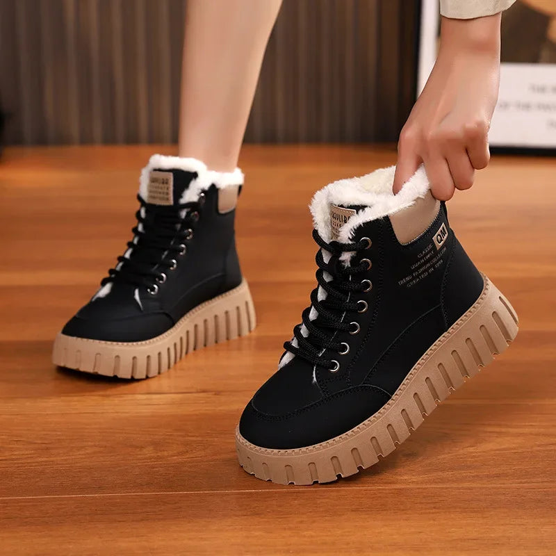 Warm Waterproof Insulated Ankle Boots for Women