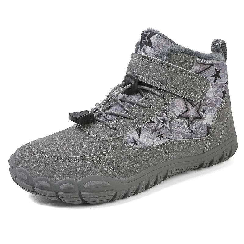 Warm Insulated Waterproof Kids Snow Boots Wide Fit