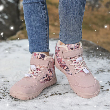 Warm Insulated Waterproof Kids Snow Boots Wide Fit