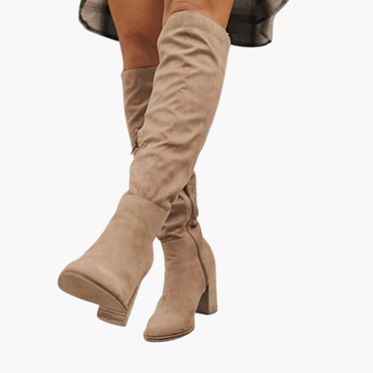 Comfortable Tall Chunky Heel Boots
