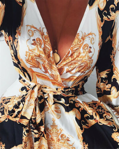Women's Bohemian Maxi Dress Flowy