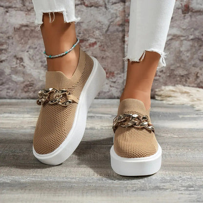 Women's Breathable Slip-On Sneakers Comfortable - VibreMode