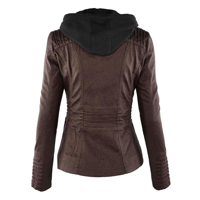 Women's Classic Leather Moto Jacket