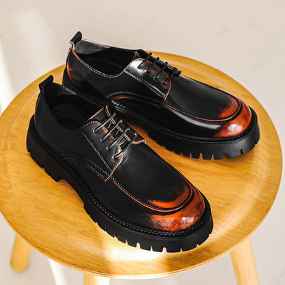 Relaxed Fit Brown Leather Shoes