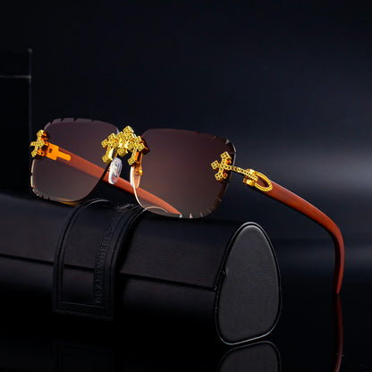 Trendy Frameless Vintage Sunglasses - VibreMode
