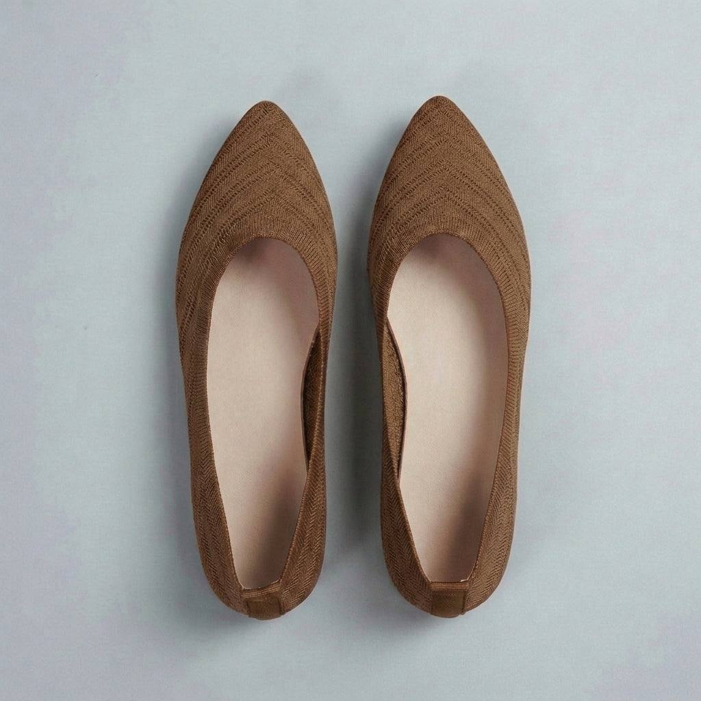 Women's Chevron Knit Slip-On Flats
