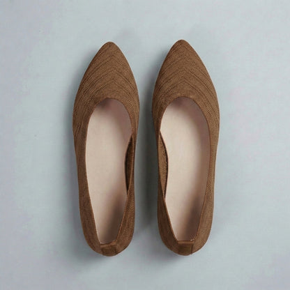 Women's Chevron Knit Slip-On Flats