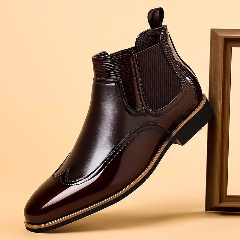 Classic Premium Leather Ankle Boots - VibreMode