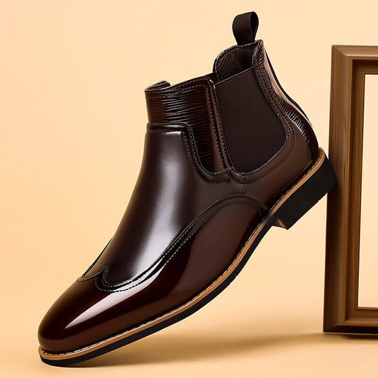Classic Premium Leather Ankle Boots - VibreMode