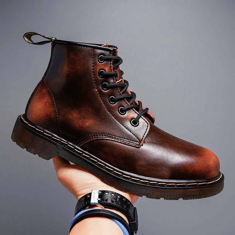 Authentic Premium Leather Ankle Boots - VibreMode