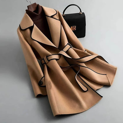 Warm Women's Wool Winter Coat - VibreMode