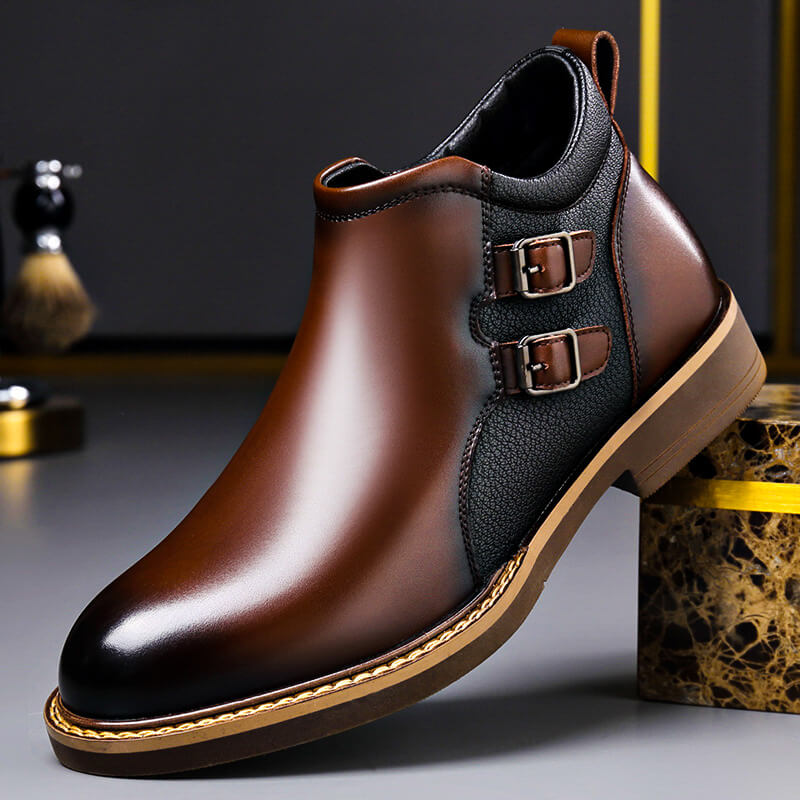 Classic Genuine Leather Ankle Boots - VibreMode
