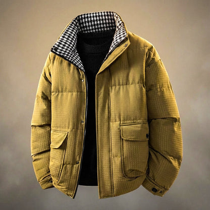 Classic Checked Wool Blazer