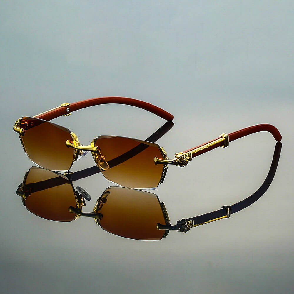 Classic Gold Retro Sunglasses